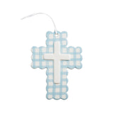 Mud Pie White Ceramic Dot Decorative Cross