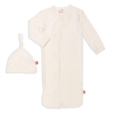 Magnetic Me Modal Newborn Sleeper Gown & Hat Set | Silky Soft Modal Fabric Sleep Sack