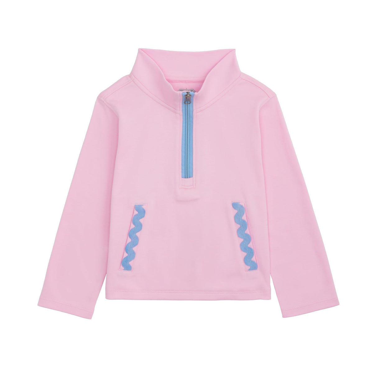 Mud Pie Toddler Girl Quarter Zip Pullover with RIC Rac