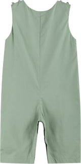 Lil cactus Sage Green Turkey Smocked Overalls