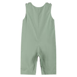 Lil cactus Sage Green Turkey Smocked Overalls