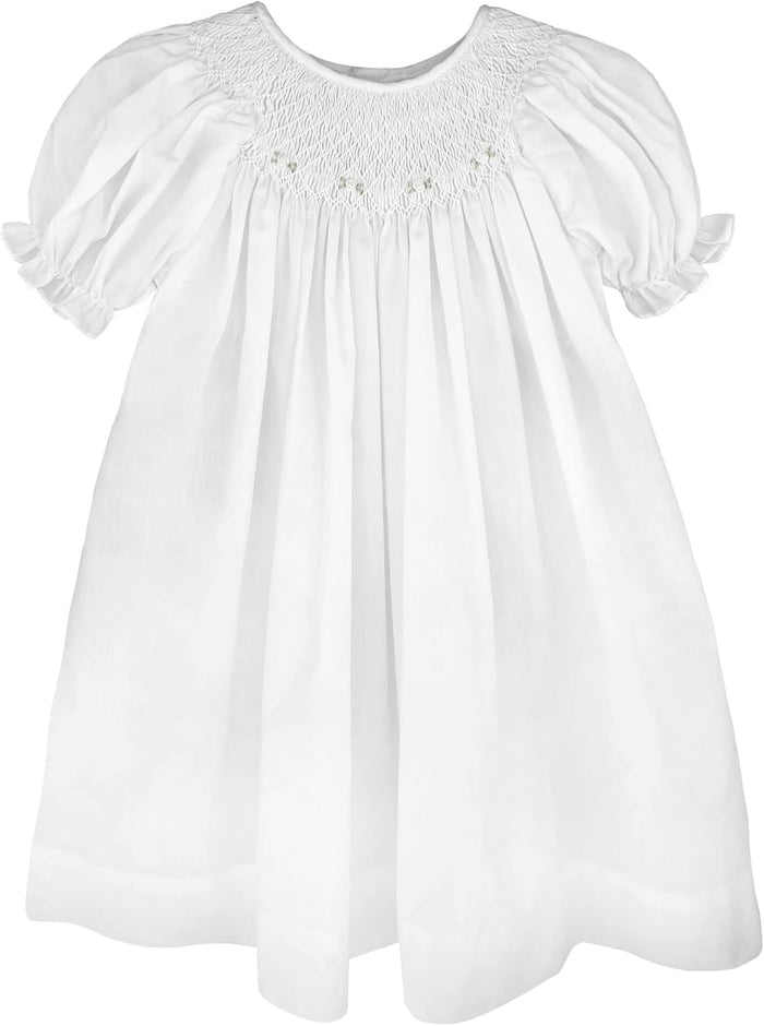 Petit Ami Baby Girls' Bishop Smocked Daydress