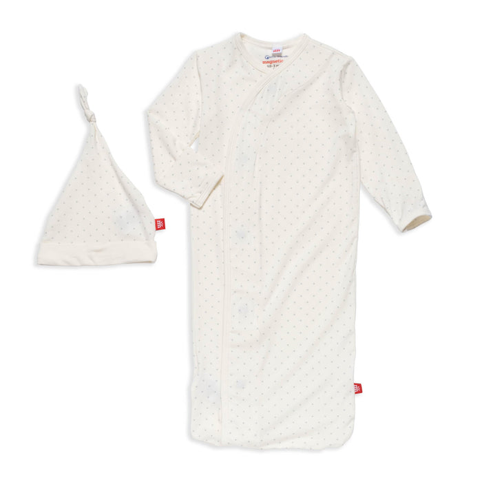 Magnetic Me Modal Newborn Sleeper Gown & Hat Set | Silky Soft Modal Fabric Sleep Sack