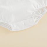 Balaflyie Baby Boy Girl Bubble Romper Long Sleeve Plain Collar Bodysuit | Infant Fall Clothes, Peter Pan Collar Romper for Unisex Babies&Toddler, Newborn Cotton Clothing, Ideal for Holiday and Daliy