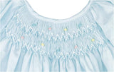 Petit Ami Baby Girls' Daydress with Embroidered Hem