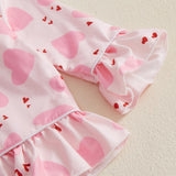 Biayxms Baby Kid Girls Ruffled Cotton Pajamas Set Long Sleeve Button Down Shirts Tops and Pants Matching 2PCS Pj Lounge Sets