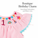 Mud Pie Baby Girls' Smocked Birthday Bubble