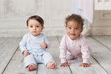 kissy kissy Baby Boys&Girls Simple Stripes Pajamas, Newborn to 24 Months | Snap Front Closure, Footie, 100% Premium Pima Cotton, Mitten-Cuffs