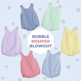 Lil cactus Baby & Toddler Boys and Girls Seersucker or Gingham One-Piece Bubble Romper Cotton Summer Outfit with Snaps Wear