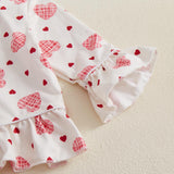 Biayxms Baby Kid Girls Ruffled Cotton Pajamas Set Long Sleeve Button Down Shirts Tops and Pants Matching 2PCS Pj Lounge Sets