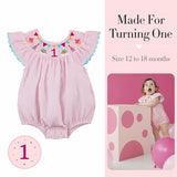 Mud Pie Baby Girls' Smocked Birthday Bubble