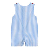 Lil cactus Blue Striped Crawfish Shortalls