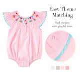 Mud Pie Baby Girls' Smocked Birthday Bubble
