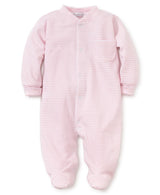 kissy kissy Baby Boys&Girls Simple Stripes Pajamas, Newborn to 24 Months | Snap Front Closure, Footie, 100% Premium Pima Cotton, Mitten-Cuffs