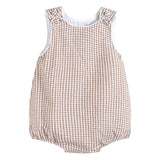 Lil cactus Baby & Toddler Boys and Girls Seersucker or Gingham One-Piece Bubble Romper Cotton Summer Outfit with Snaps Wear