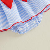 4th of July Toddler Baby Girl Outfits Forth of July USA American Flag Dress Vintage Red White and Blue Outfit