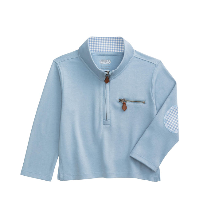Mud Pie Toddler Boy Quarter Zip Pullover
