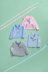 Mud Pie Toddler Girl Quarter Zip Pullover with RIC Rac