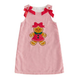 Toddler Baby Girl Holiday Outfit Striped Sleevless Tank Dress |  embroidery, bow decor, a-line dress, 6M-4Y girls