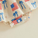 4th of July Toddler Baby Girl Outfits Forth of July USA American Flag Dress Vintage Red White and Blue Outfit