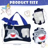 Qunclay Tooth Fairy Pillow with Pocket for Kids, 3.9 x 5.9 Inches, Sweet | Tooth Fairy Gifts for Girls Boys, Pouch for Lost Teeth Coins, Soft Plush Keepsake, Bedroom Decor