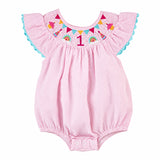 Mud Pie Baby Girls' Smocked Birthday Bubble