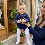 Balaflyie Baby Boy Girl Bubble Romper Long Sleeve Plain Collar Bodysuit | Infant Fall Clothes, Peter Pan Collar Romper for Unisex Babies&Toddler, Newborn Cotton Clothing, Ideal for Holiday and Daliy