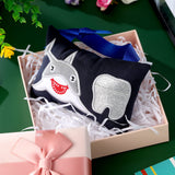 Qunclay Tooth Fairy Pillow with Pocket for Kids, 3.9 x 5.9 Inches, Sweet | Tooth Fairy Gifts for Girls Boys, Pouch for Lost Teeth Coins, Soft Plush Keepsake, Bedroom Decor