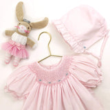 Petit Ami Baby Girls' Bishop Smocked Daydress